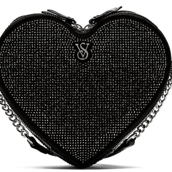 VICTORIA'S SECRET
Heart Crossbody Bag with shimmering black gunmetal rhinestones - Picture 13 of 13